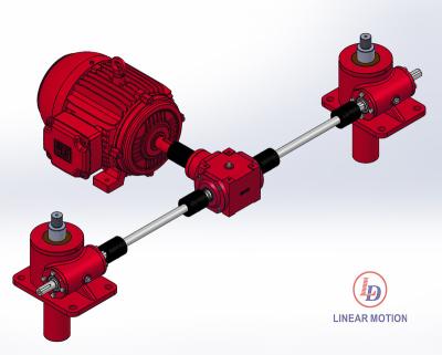 China Hotels Synchronize Multiple Screw Jacks With Motor Layout Lifting System for sale