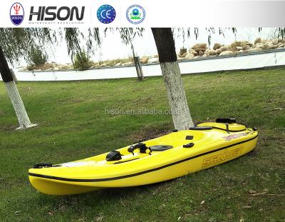 China Fiberglass hison last generation 130cc power jet ski canoe for sale