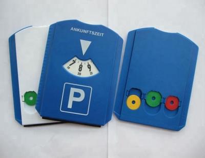 China Standaard Euro PS Plastic Parking Disc IJsschraper Parkeerplaat voor parkeerbeheer Te koop