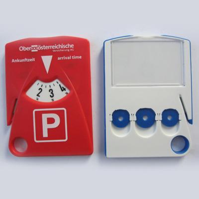 Chine Parties détachées automobiles Design Style Logo rouge Parking Timer 50*110*10mm Parking Disc avec horloge à vendre