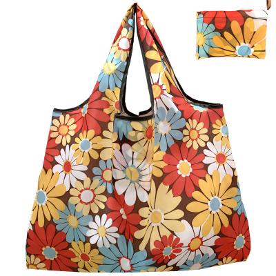 China Custom Made Eco Friendly Foldable Reusable Grocery Tote Bag Portable Printing Supermarket Grocery Shopping Tote Bag for sale