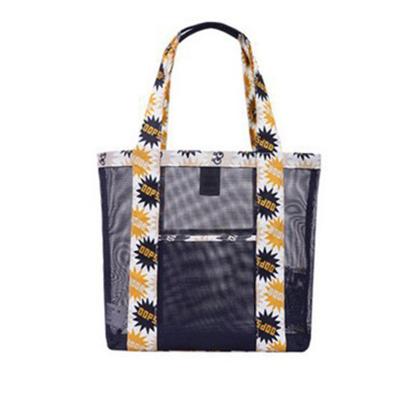 China Other Shopping Bag Outdoor Mesh Storage Travel Beach Bag Large Capacity Swapping Oxford Portable Shopping Bag for sale