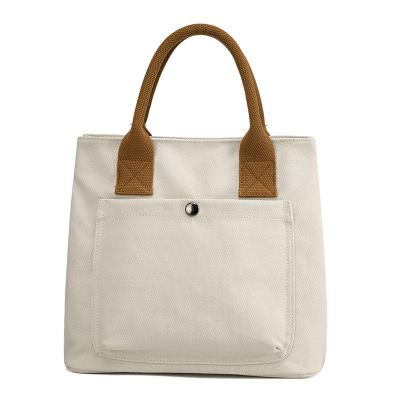 China Lady's Anti-theft Shoulder Bag New Durable Outdoor Tote Bag Casual Fashion Retro Women's Canvas Daily Shopping Bag for sale