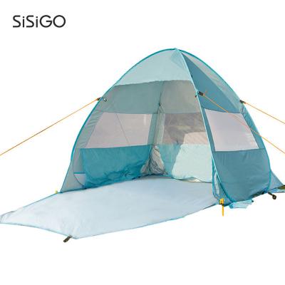 China SISIGO ST1015 Wholesale Light Weight Outdoor Waterproof Full Automatic Portable Opening Straight Tying Type Camping Hiking Park Beach Tent for sale