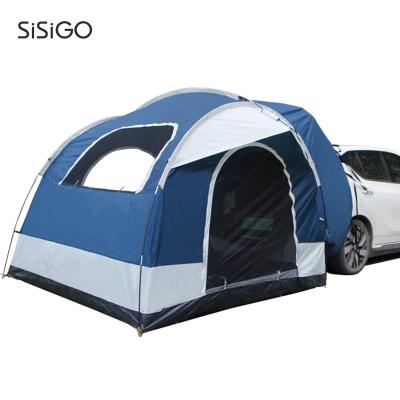 China Easy Setup SISIGO ST1004 Car Suv Outdoor Portable 4 Person Portable Beach Camper Van Rear Tent Double Layers Roof for sale