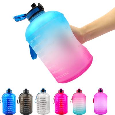 China SISIGO Viable S581 One Gallon Large Plastic Petg Water Bottle With Straw, 3.78l 1 Gallon Water Jug for sale