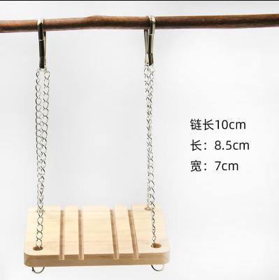 China Sustainable Durable Using Product Widely Popular Hamster Swing Toy Hamster Wooden Swing Hamster Swing for sale