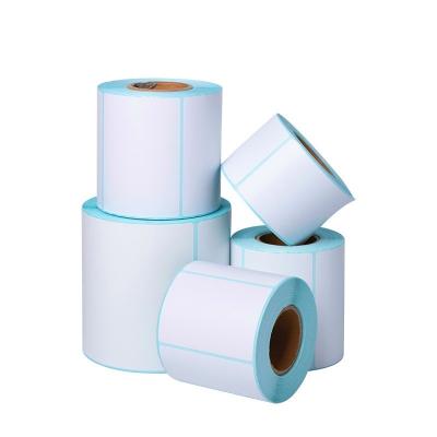 China Wholesale Custom Blank 450pcs 70mm Heat Sensitive Direct Adhesive Thermal Printer Label Sticker Paper Rolls For Shipping Barcode Label for sale