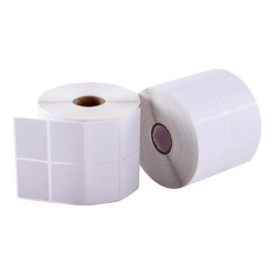 China Hot Sale 40*30mm Self Adhesive Barcode Label PE Coated Printer Label Sticker Paper Rolls Direct Shipping Paper Barcode Label with White for sale