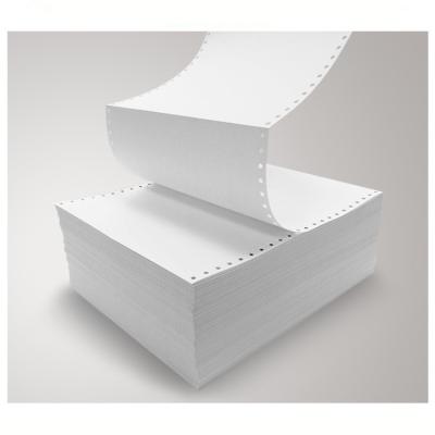 China Virgin Wood Pulp Cheap 48GSM 190mm Continuous Ream Carbonless NCR Computer Copy Paper Super Blank CF 1 PLY in CF CB Sheets for Laser Printer for sale