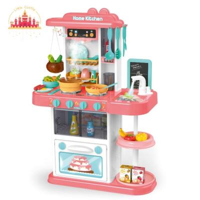 China New Arrival Plastic Plastic Pretend Play Cooking Toy 43 PCS Kitchen Toy Set For Children SL10C004 for sale