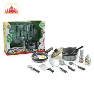 China Good Selling Plastic Plastic Pretend Play Cooking Stove Pot Set Kids Toys Kitchen Play Set SL10D173 for sale