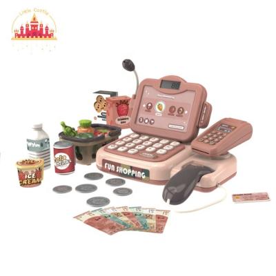 China Intelligent Public Address Supermarket Pretend Game Electronic Cash Register Game SL10D333 37.5*18.5*20.5 cm for sale