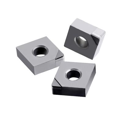 China Nonferrous Metal Round Shape PCD Insert Full Face Rotating Insert With Hole RCGW1204 RCGW1003 RCGW10T3 RCGW0802 for sale