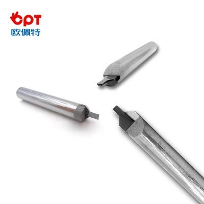 China Aluminum Alloys PCD Router Bits , Stone / Granite / Marble Engraving Bits 45 Degree for sale