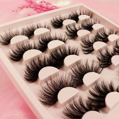 China Reusable Drop Shipping Faux 3D Mink Lashes For Women Wholesale Private Label Fluffy Synthetic Long for sale