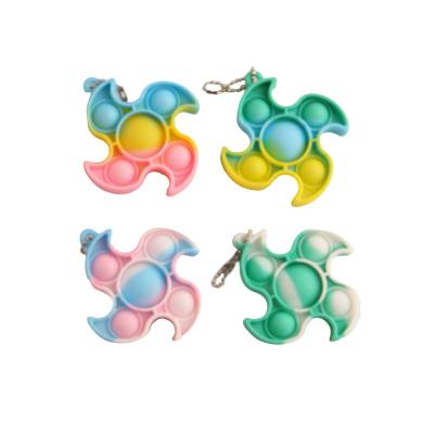 China Hot Sale Multi-shape Eco-friendly Material Adults Trigger Small Squeeze Toys Key Chain for sale