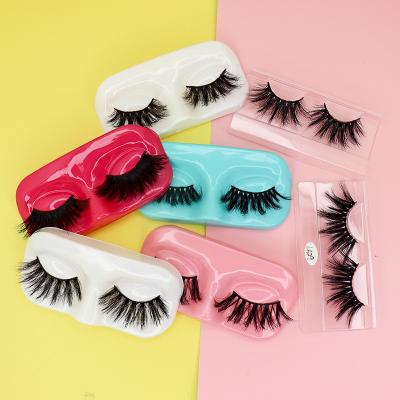 China Popular Reusable Private Label Thick Strip The Full Lashes 25Mm Mink Eyelashes Vendor for sale