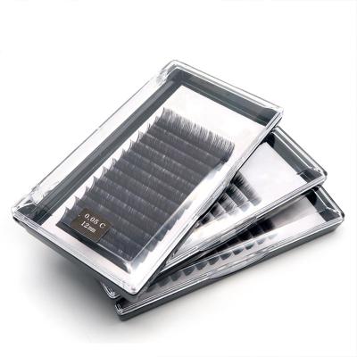 China 2021 Natural Soft Faux Mink Silk Eyelash Extensions Comfortable Natural Synthetic Sellers for sale