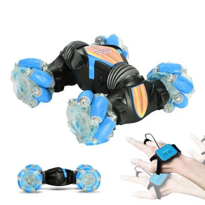 China 2021 New Body Deformation Gesture Feeling 360 Body Stunt Rolling Remote Control Twisting Car, Newest Gesture Hand Watch Control Stunt RC Car Toy for sale