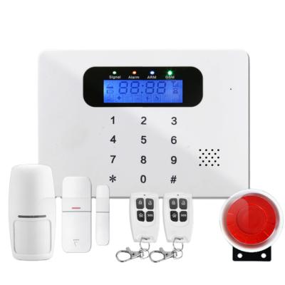 China Burglar Automatic Home Security SMS SIM Call 433MHz GSM Dialer Anti-fire Anti-theft/Leak Gas Wireless Burglar Alarm for sale