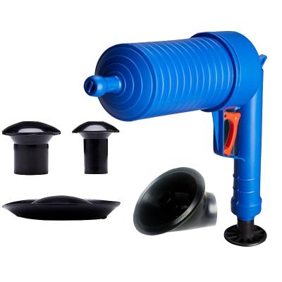 China Best Selling Electric Stocked Bathroom Drain Clean Air Power Drain Blaster Toilet Dredge Plunger for sale