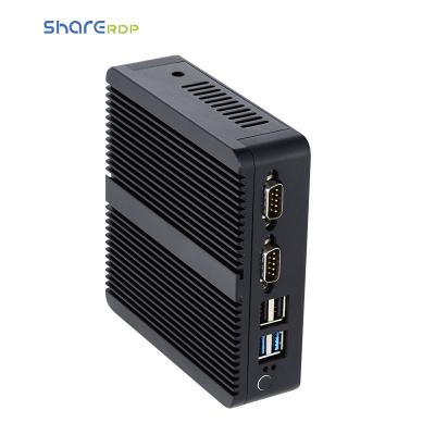 China Industrial I5 Mini Fanless Computer Hardware I3 I5 I7 Cele-Ron J1800 J1900 J4125 Processor 2Lan 2Com Embedded Firewall Fanless Mini PC 12v for sale