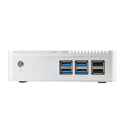 China Industrial Made In China High Quality LAN Dual PC Fanless Mini Industrial Computer for sale