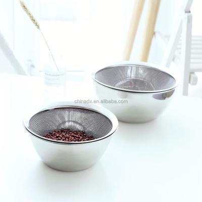 China Viable High End Mixing Bowl and Mesh Basket Set for sale