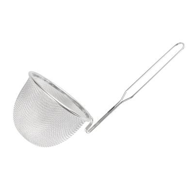 China Viable Stainless Steel Hotpot Shabu Shabu Sieve Pasta Noodle Pocket Spider Sieve with Long Handle for Asian Kitchen Sieve for sale