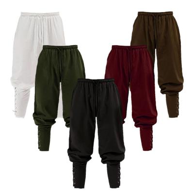 China Manufacture Best Selling Quality Polyester China Dress Men Casual Medieval Trousers for sale