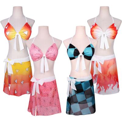 China Polyester China Manufacturer Direct Wholesale High Quality Anime Cosplay Demon Slayer Cosplay Equipment for sale