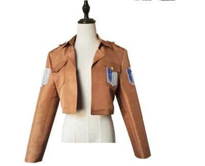 China tutu & Skirts Japanese Anime Attack on Titan Jacket Shingeki No Kyojin Jacket Legion Cosplay Costume Yellow Coat Quality Halloween Costumes for sale