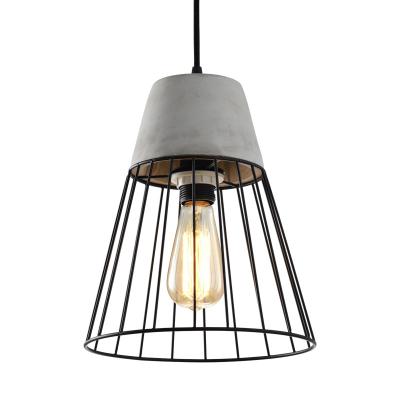 China HUAYI Retro Single Cement Barbed Wire Modern Decorative Pendant Light Chandelier for sale