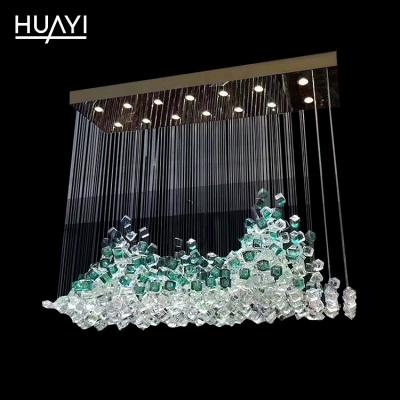 China HUAYI Hotel Project Modern Unique Design Specialized Hotel Customized Modern Chandelier Pendant Light for sale