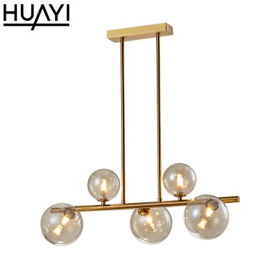 China HUAYI Modern Italian Style New Product Ideas LED Pendant Light Gold Lamp for sale