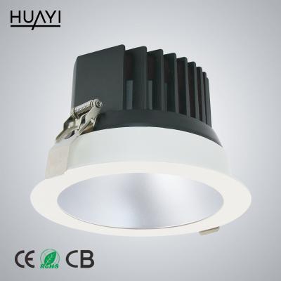 China Modern HUAYI Led Downlight With High Purity Anodized Alumina Secondary Shine Shield Down Lights Led Ceiling Light for sale