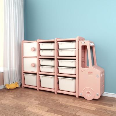 China Large Shelf Toy Organizer Plastic Child Kids Modern Animal Shape Toys Storage Children Cabinets for sale