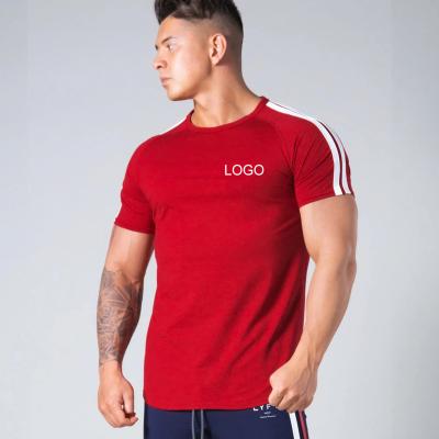 China Custom Made O-Neck Mens Anti-Wrinkle Embroidery T Shirts Cotton White T-shirt Men Summer Shorts Sleeves Simple Gym Sport T-shirt Men for sale