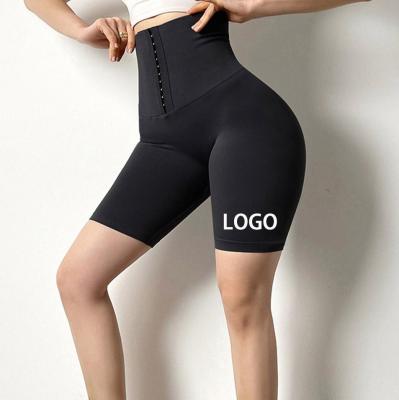 China Breathable Capris Sports Fitness Shorts Women Gym Equipment Yoga Pants Waist Trainer Leggings for sale