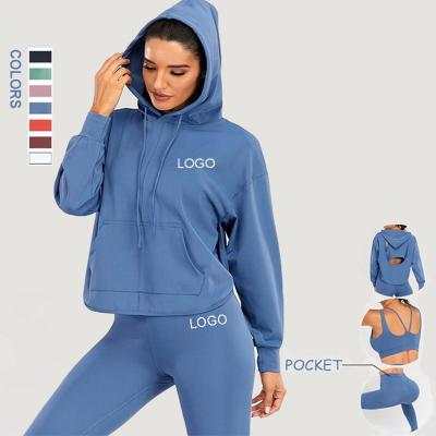 China Breathable Custom Hoodies Cover Up Sports Bra Gaiters Women's Activewear Fitness Suit Women Workout Clothing 3 Piece Yoga Gym Seamless Set for sale