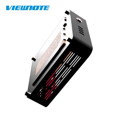 China Viewnote AMD 200GE/R3 3200G/R5 3400G Aluminum Alloy Metal Case Mini Desktop Computer for sale