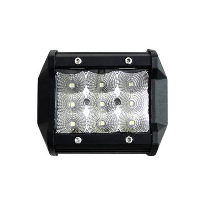 China New Design 8D 27W 3000lm Diecast Aluminum Housing Triple Row Led Work Light Bar for sale