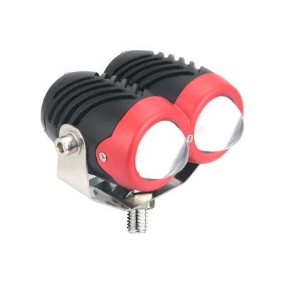 China Cars 3 Inch 40W 2 Color Small LED Motorcycle Accessories Auto Working Lights 12V LED White Amber Light for sale