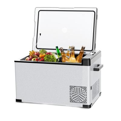 China Simple color without model electronics eco-friendly auto car refrigerator 30 liter battery portable refrigerator for car for sale