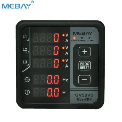 China Mebay GV58VS GV58VS Three Phase Digital AC Generator Meter Multifunction Panel Meter for sale