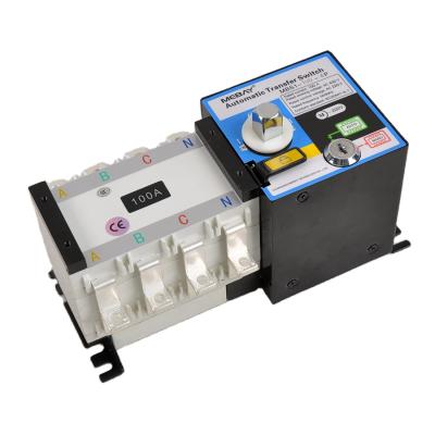 China Automatic Transfer Switch Dual Changeover Switch Transfer Power ATS Controller 400V 100A for sale