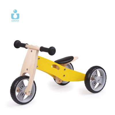 China Ride On Toy Wooden Balance Bike Balance Bike Wooden Tricycle 2 In 1 Baby Kids Tricycle Ride On Toys for sale