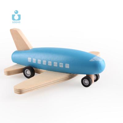 China Beech Wood 2021 Best Selling Wooden Toy Airplane Pull Back Toy For Kids Wooden Flat Wooden Toys for sale