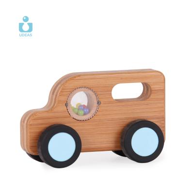 China 2021 Best Selling Educational Toy Bamboo Baby Car For Children Educational Car Toy Baby Car Sets Baby Bamboo Toys for sale